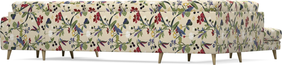 Eden - 3-sits soffa med divan vänster och schäslong höger - Flerfärgad