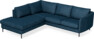 Madison - 2-sits soffa med divan vänster - Blå