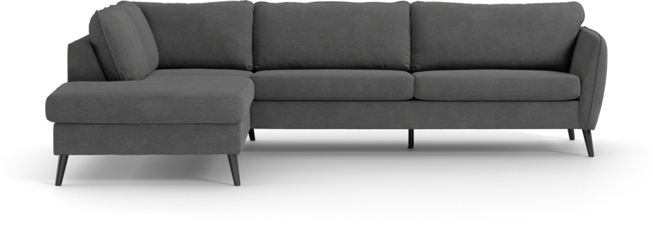 County - 2,5-sits soffa med divan vänster - Grå