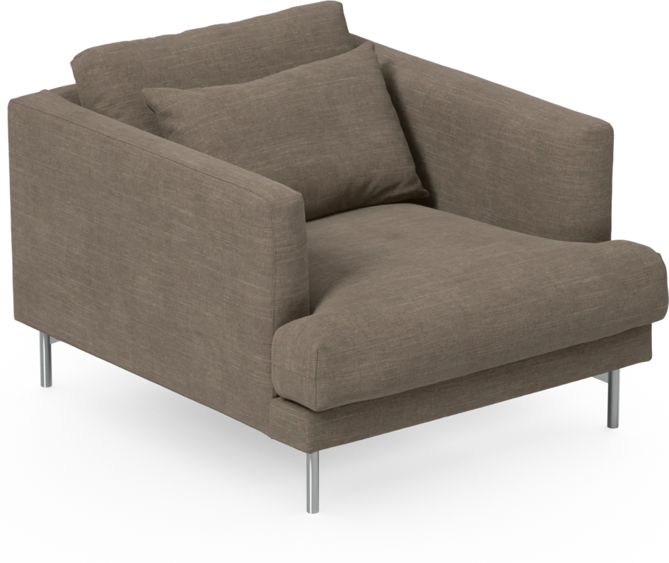 Harper - Fåtölj, 75 cm - Brun