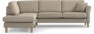 Eden - 2,5-sits soffa med divan - Beige