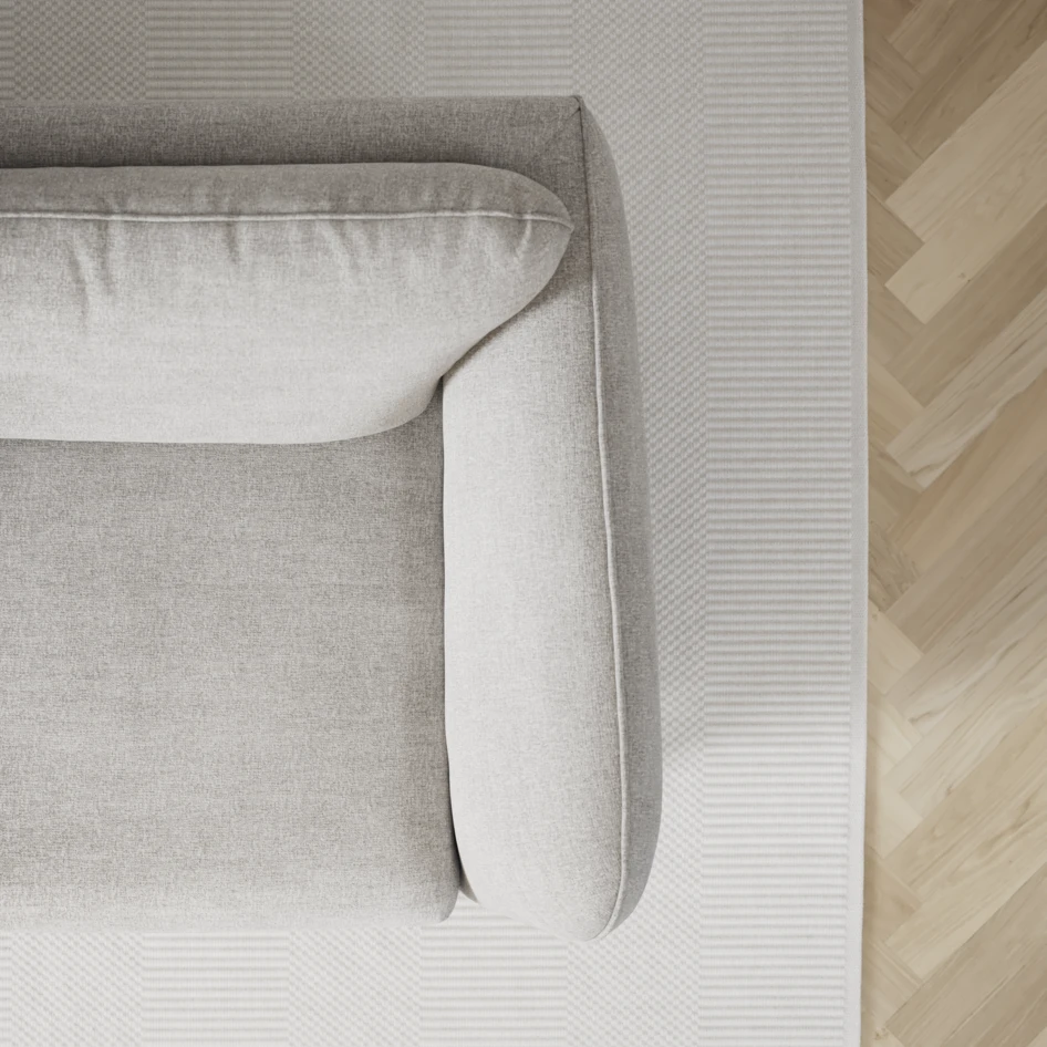 Madison Lux - 2-sits soffa med schäslong vänster och divan höger - Grå