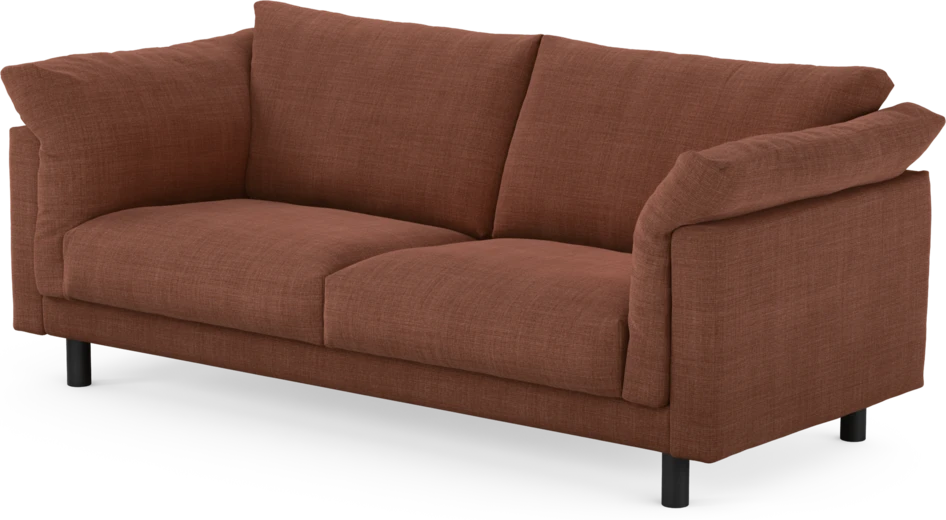 Cherrie - 2,5-sits soffa, fast klädsel - Orange