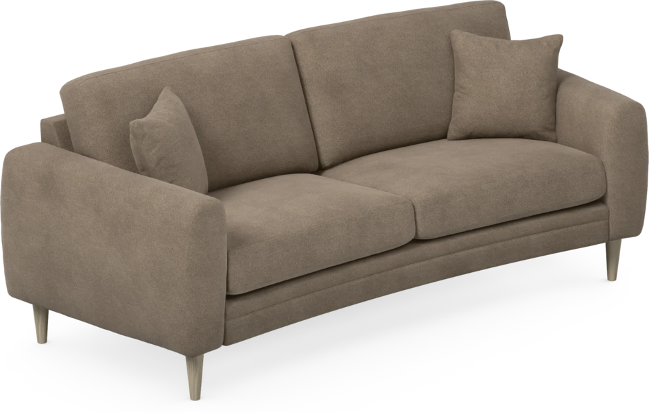 Eden - 2,5-sits soffa svängd - Brun