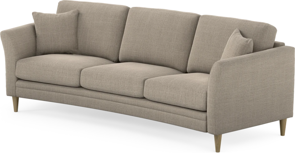 Eden - 3-sits soffa svängd - Beige