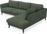 Bridge - 3-sits soffa med divan höger - Grön
