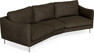 Madison - 3-sits soffa svängd, 90 cm - Brun