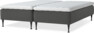 Delux Sense - Ramsäng, dubbelsäng med bäddmadrass - Grå