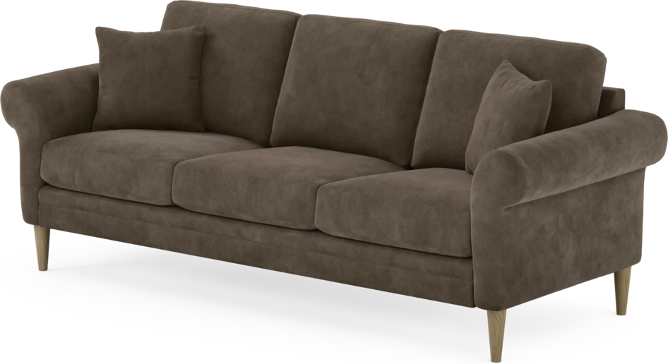 Eden - 3-sits soffa - Brun
