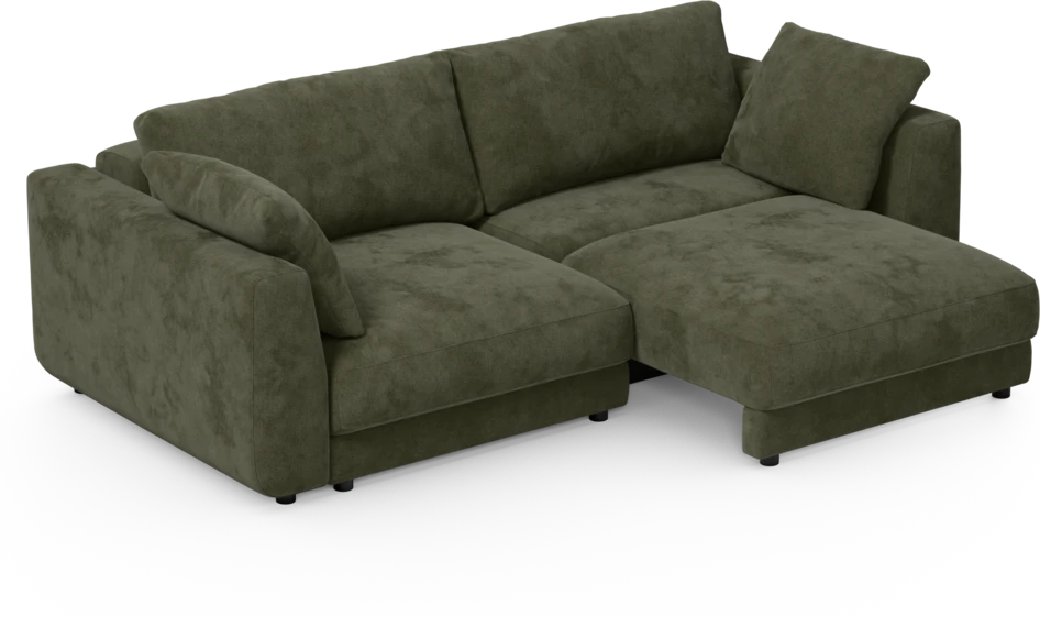 Amie - Bäddsoffa 3-sits - Grön