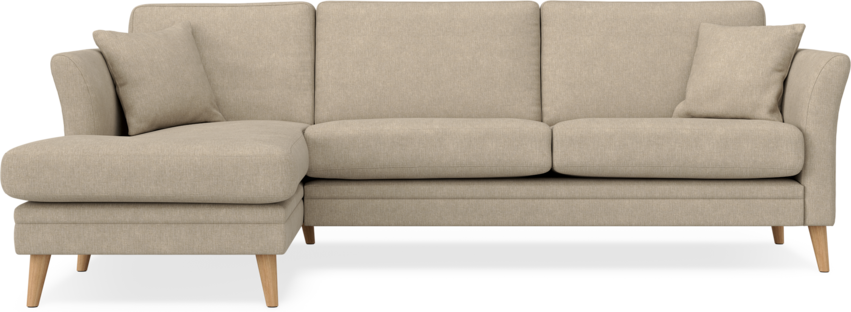 Eden - 2,5-sits soffa med schäslong - Beige