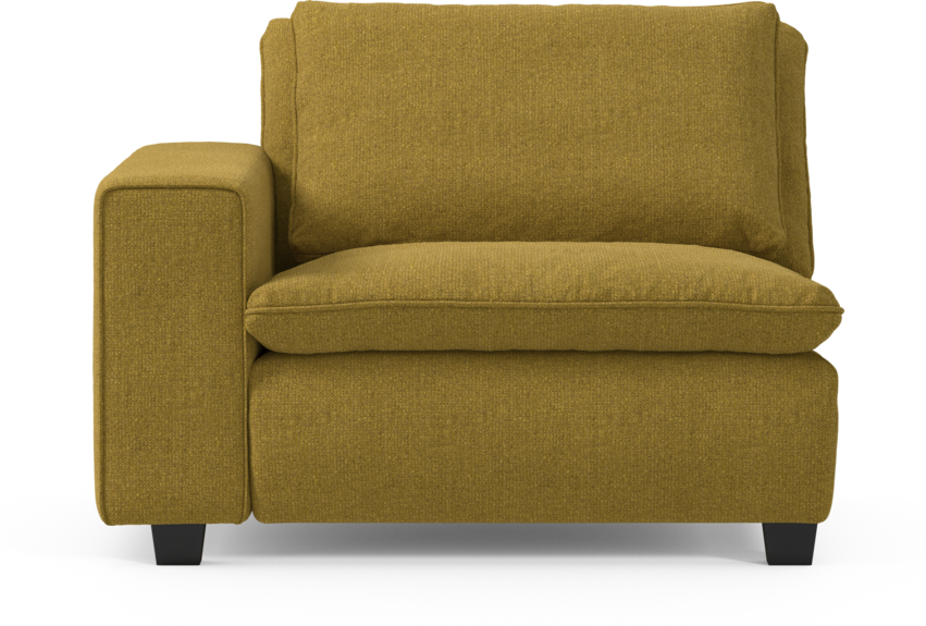 Bellora - 1-sits med armstöd vänster - Gul