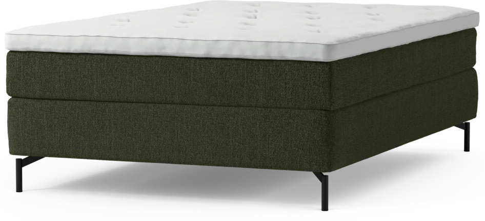 Delux Sense - Kontinentalsäng, enkelsäng 140 cm med bäddmadrass och sängben
