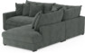 Rossi - 2-sits soffa med divan höger - Grå