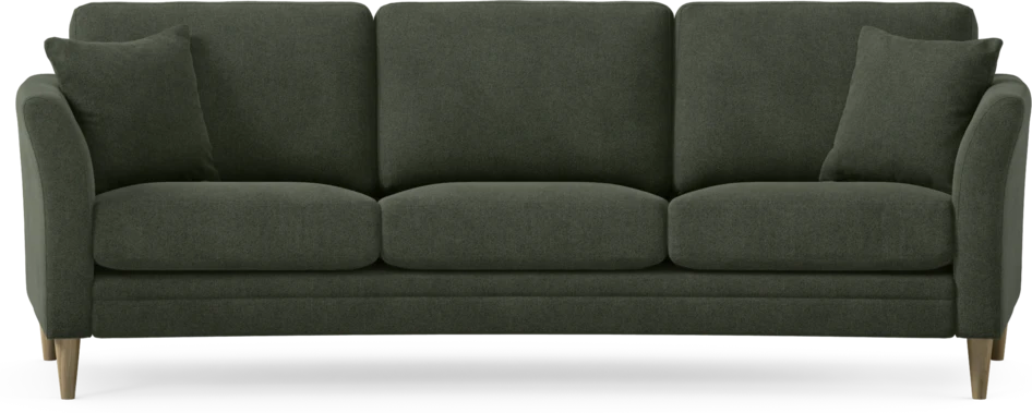 Eden - 3-sits soffa svängd - Grön
