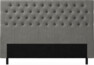 Delux Pikerad XL - Sänggavel, 90-210 cm - Grå