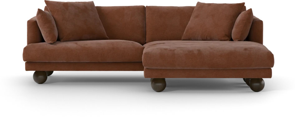 Harper - 4-sits med schäslong XL höger - Orange