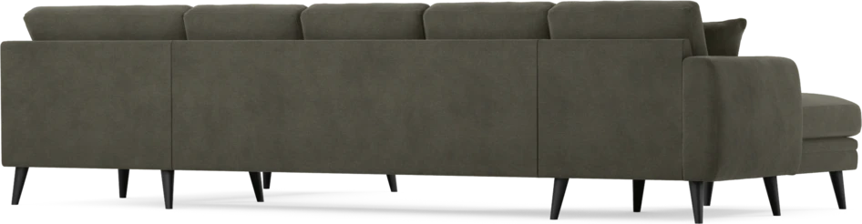 Eden - 3-sits soffa med schäslong vänster och divan höger - Grå