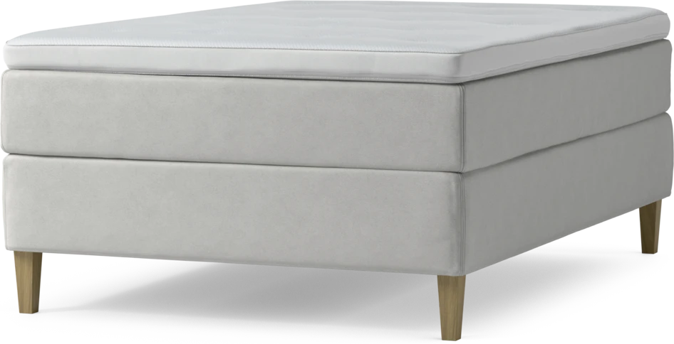 Delux Exclusive - Kontinentalsäng, enkelsäng 140 cm med bäddmadrass och sängben