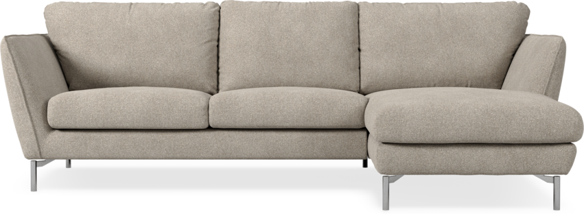 Madison Lux - 2-sits soffa med schäslong höger - Vit