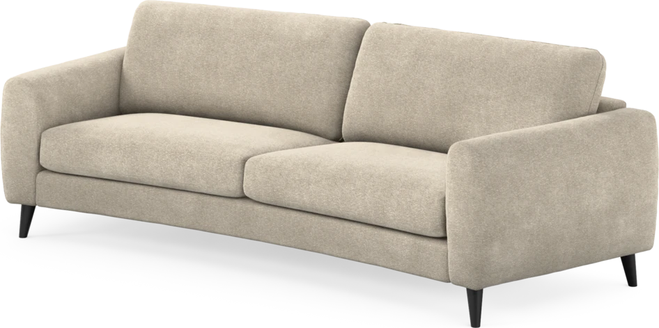 Bridge - 3-sits soffa svängd - Beige