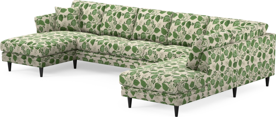 Eden - 3-sits soffa med schäslong vänster och divan höger - Flerfärgad