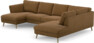 Madison Lux - 2-sits soffa med schäslong vänster och divan höger - Brun