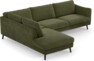 Madison - 3-sits soffa med divan vänster - Grön