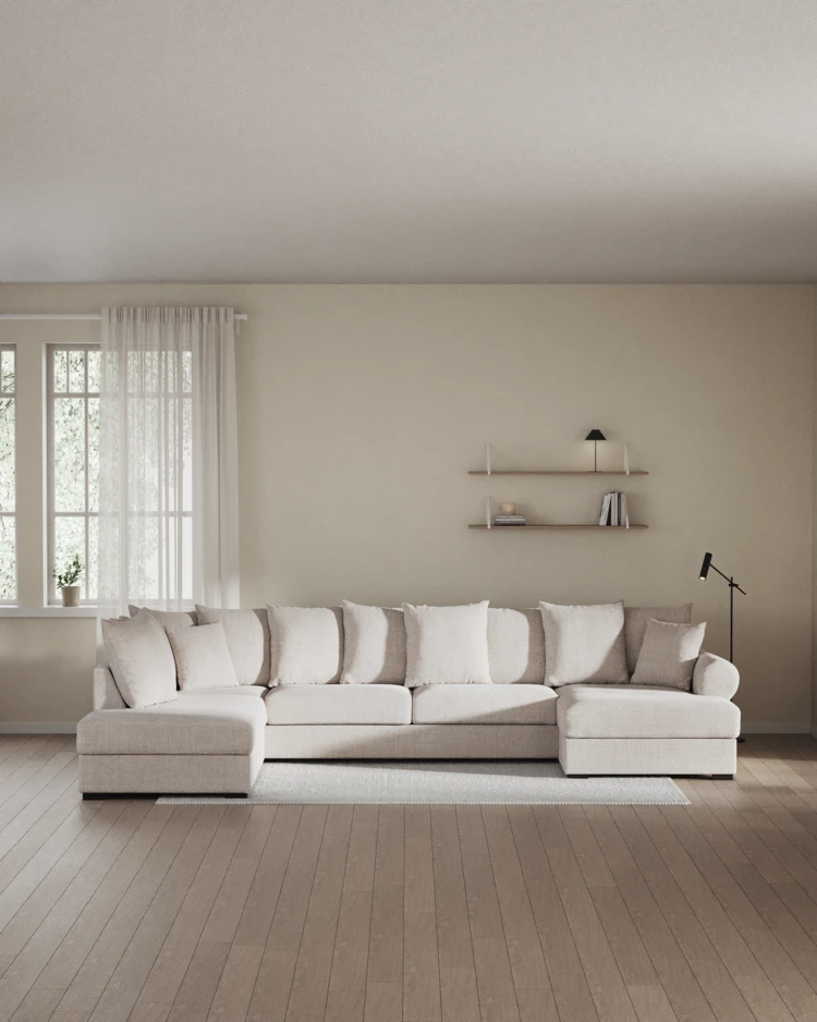 Town - 3-sits soffa med divan vänster och schäslong höger - inspiration