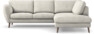 Madison - 2-sits soffa med divan höger - Vit