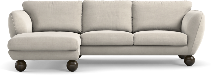 Madison Lux - 2-sits soffa med schäslong vänster - Beige