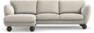 Madison Lux - 2-sits soffa med schäslong vänster - Beige