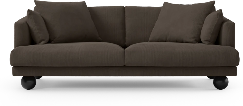 Harper - 3-sits soffa - Brun