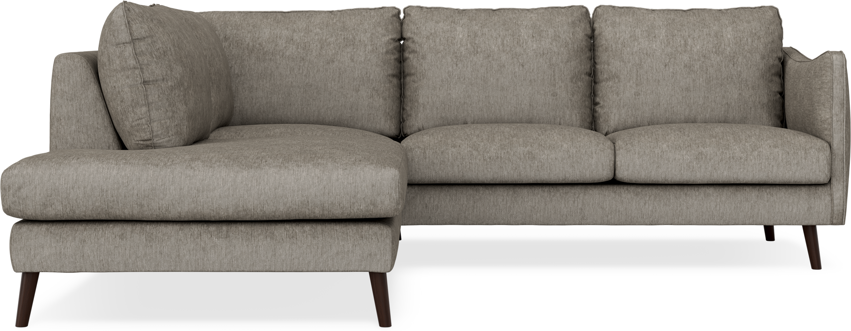 Madison - 2-sits soffa med divan vänster - Grå