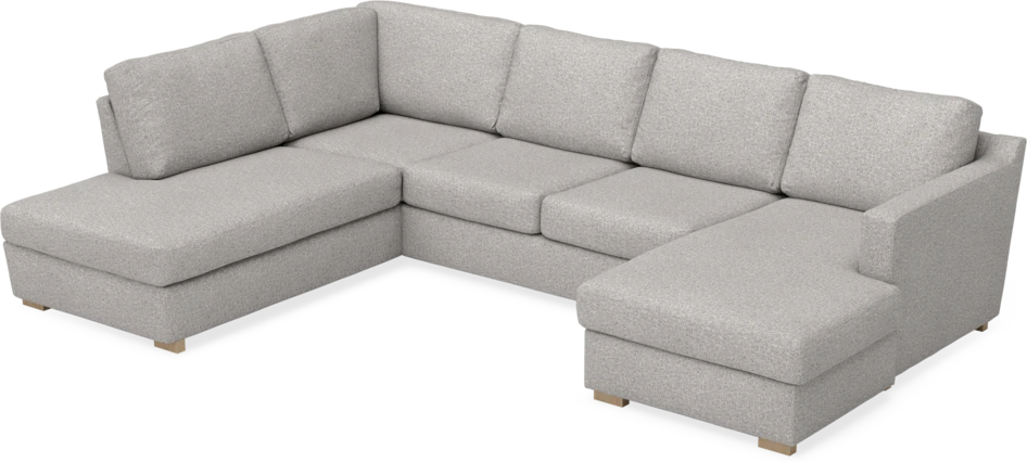 Friday - 3-sits soffa med divan vänster och schäslong höger - Vit