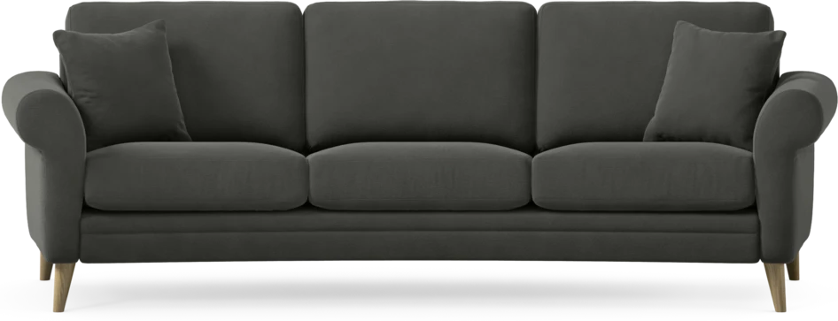 Eden - 3-sits soffa svängd - Grå