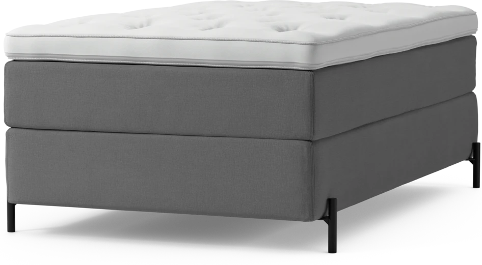 Delux Exclusive - Kontinentalsäng, enkelsäng 120 cm med bäddmadrass och sängben