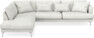 Harper - 3-sits soffa med divan vänster - Vit
