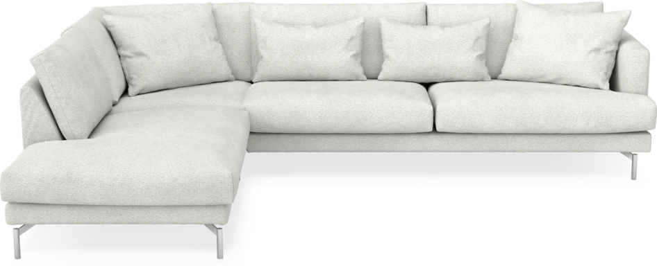 Harper - 3-sits soffa med divan vänster - Vit