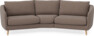 Madison - 3-sits soffa svängd, 90 cm - Brun