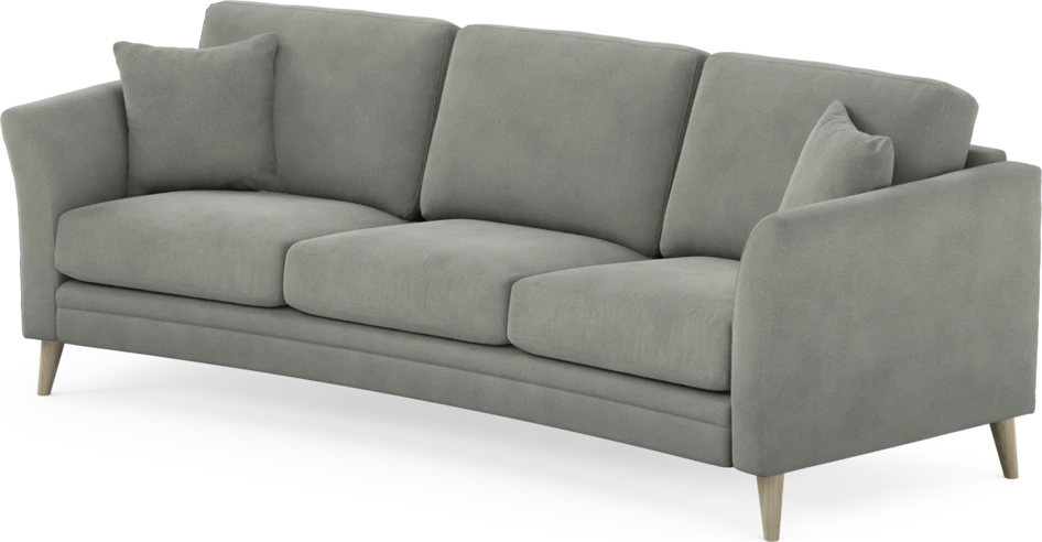 Eden - 3-sits soffa svängd - Grå