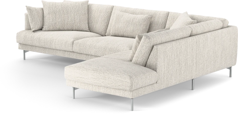 Harper - 3-sits soffa med divan höger - Grå