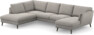 Madison Lux - 2-sits soffa med divan vänster och schäslong höger - Grå