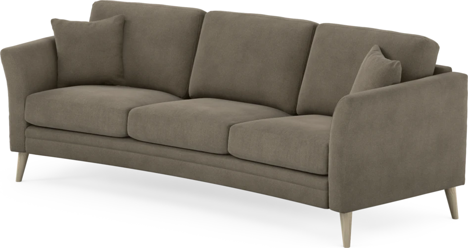 Eden - 3-sits soffa svängd - Beige