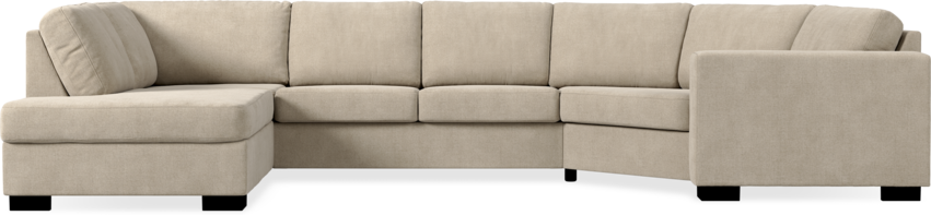 Nevada - 2-sits soffa med divan vänster och cosy hörn höger - Beige