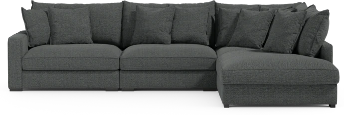 Rossi, 3-sits soffa med divan höger