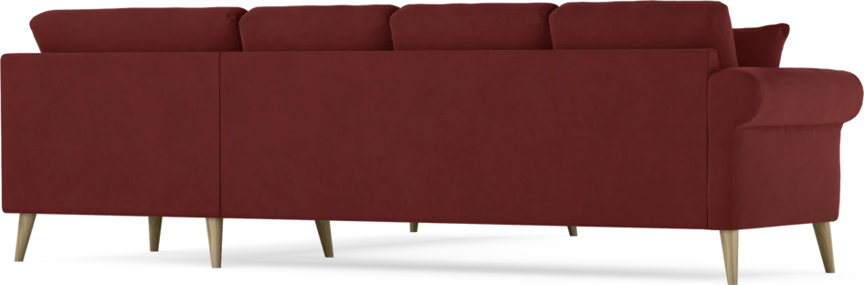 Eden - Hörnsoffa, 3+3-sits - Röd