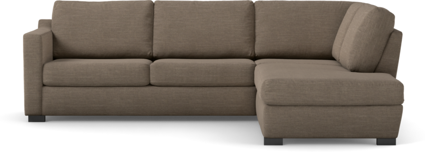 Friday - 2,5-sits soffa med divan höger - Brun