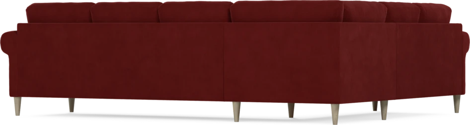 Eden - Hörnsoffa, 2+3-sits - Röd