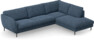 Madison Lux - 3-sits soffa med divan höger - Blå